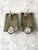 Lovely pair of 1980s sterling silver and crystal post back earrings