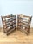 Early 20th century pair of bakers trolleys, four tier and on castors. Everything present and in working condition, though...