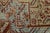 Antique Heriz Serapi Runner Rug, Muted Blue and Sage Wool Corridor Rug For Sale In New York - Image 6 of 9