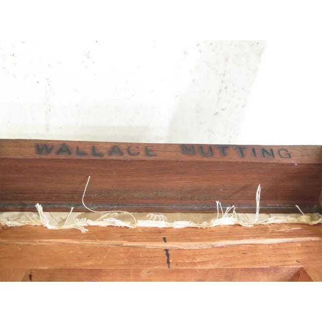 Wallace Nutting Block Signed Walnut Chairs - A Pair For Sale - Image 12 of 13