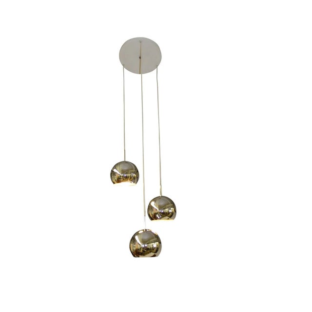 Mid Century Modern Hanging Light Chrome Balls For Sale