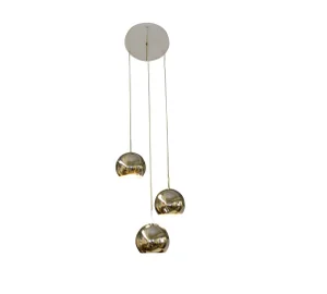 Mid Century Modern Hanging Light Chrome Balls
