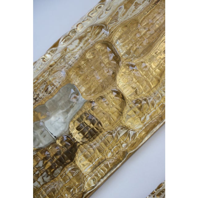 Glass and Brass Wall Lights by Carl Fagerlund for Orrefors, 1960, Set of 2 For Sale - Image 9 of 18