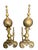 Vintage Anglo Dutch Brass Andirons- a Pair For Sale - Image 9 of 11