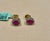 Gemstone 1 Carat Oval Natural Ruby and Diamond Stud Post Earrings 14 Karat Yellow Gold For Sale - Image 7 of 18