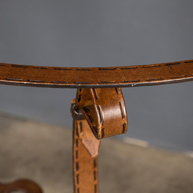 Brown Vintage Console in Wrought Iron, 1980 For Sale - Image 8 of 12