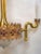 1970s Gold Plated 3-Arm Chandelier by Jozsef Engelsz, 1970s For Sale - Image 5 of 15