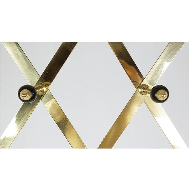 Azucena Modern Adjustable Brass and Bakelite Coat Rack by L. Caccia Dominioni for Azucena, 1950s For Sale - Image 4 of 13