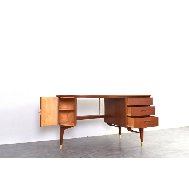 Mid-Century Modern Organic Teak Desk from Sola Møbler, 1960s For Sale - Image 13 of 17