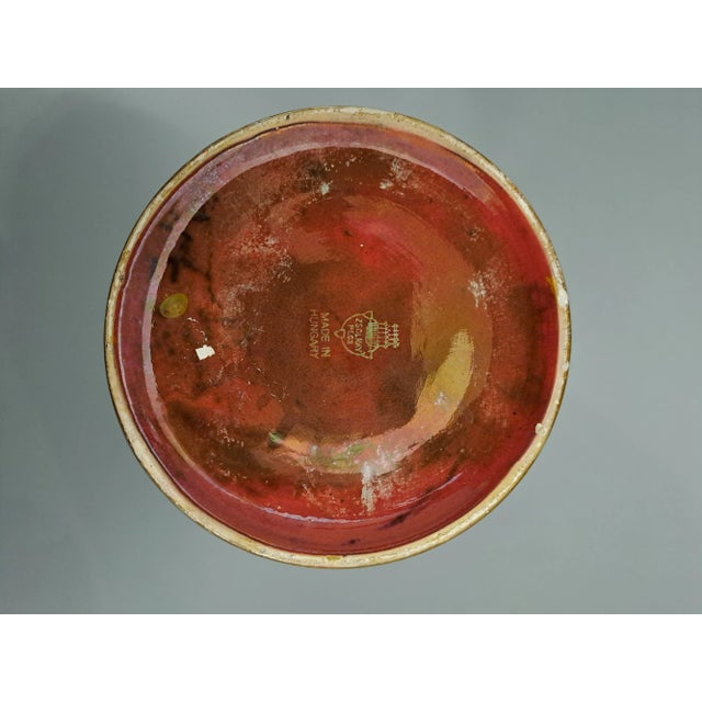 Ceramic Large Art Deco Vase with Lutreglaze from Zsolnay, Hungary, 1930s For Sale - Image 7 of 8