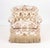 Button-Tufted Upholstered Lounge Chair, with figural landscape design and fringe accents. 32.5" H x 28.5" W x 29" D; seat:...