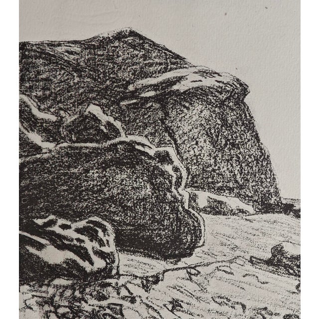 1910s After Claude Monet, Boat Between Cliffs, 1918, Lithograph For Sale - Image 5 of 10