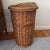 20th Century French Wicker Basket With Handles and Lid For Sale - Image 10 of 12