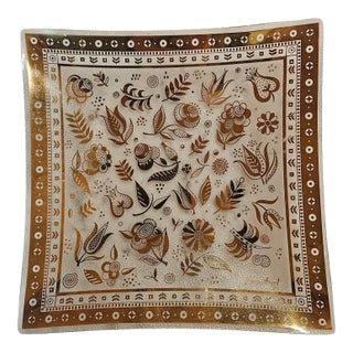 Mid 20th Century MCM Georges Briard Serveware, Signed For Sale