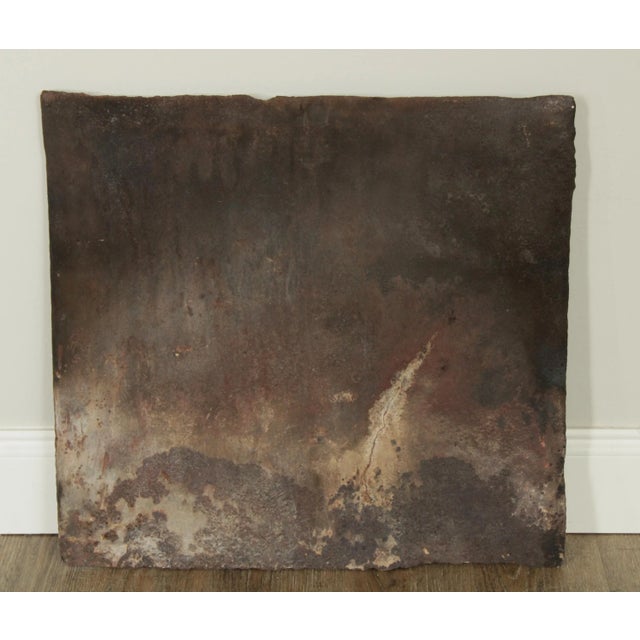 Vintage Cast Iron Fireback For Sale - Image 11 of 12