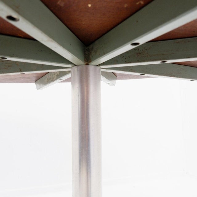 Star Base Dining Table attributed to Arne Jacobsen for Fritz Hansen, 1970s For Sale - Image 10 of 16