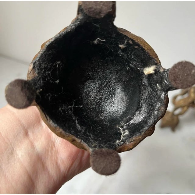 Bronze Sculpture of a Cherub Holding an Urn. For Sale - Image 11 of 15