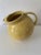 Mid Century Yellow Art Deco Balloon Shaped Pottery Pitcher For Sale - Image 4 of 8