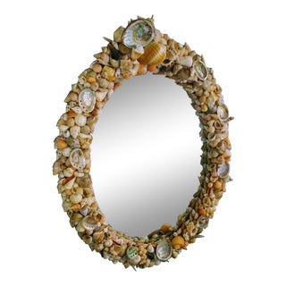 Grotto Style Shell Mirror For Sale