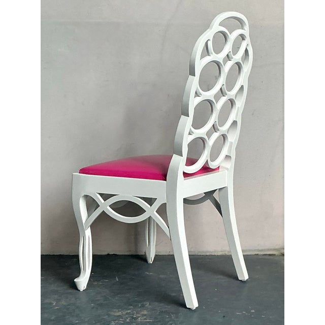 Frances Elkins Vintage Regency Frances Elkins Loop Chair For Sale - Image 4 of 6