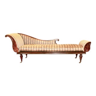 Early 19th Century English Regency Rosewood Recamier Chaise For Sale