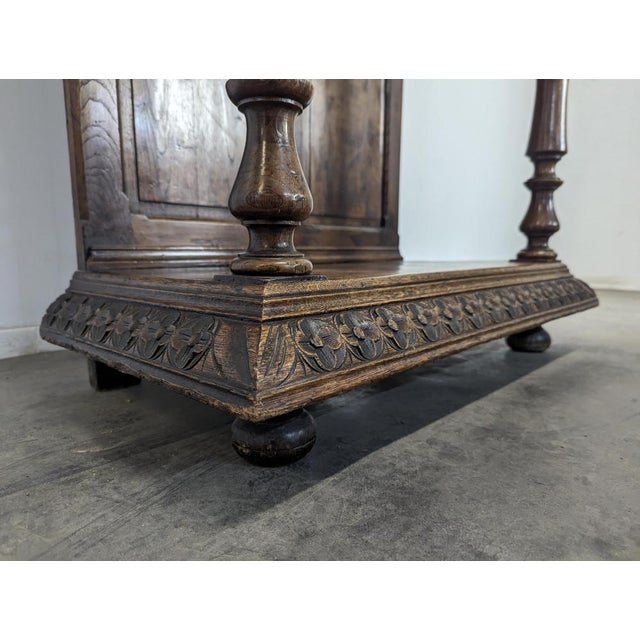 Wood Breton Style Chestnut Cabinet For Sale - Image 7 of 8