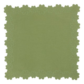 Floral Border Linen Napkin For Sale