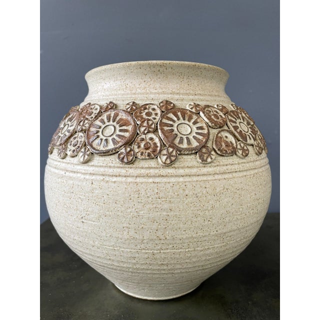 1990s Wishon-Harrell Studio Art Pottery Ceramic Lidded Vase