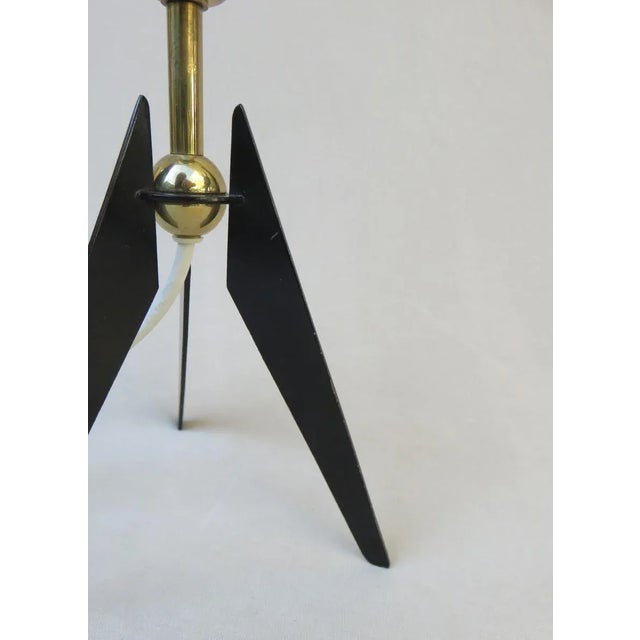 Austrian Tripod Brass Table Lamp, 1950s For Sale - Image 17 of 18