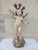 Beautifully carved wooden carved Putti with silver Heavenly Crown, Winged in silver leaf and polychromed over-all. The...