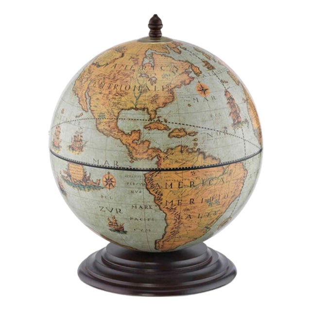 Neptune Lagoon Bar Globe by Zoffoli Mappamondi For Sale