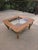 Vintage Bamboo and Glass Square Coffee Table For Sale In San Antonio - Image 6 of 9