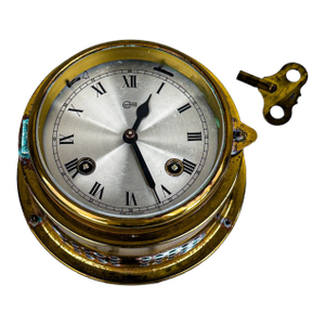 Mid 20th Century Brass Barigo Ships Clock