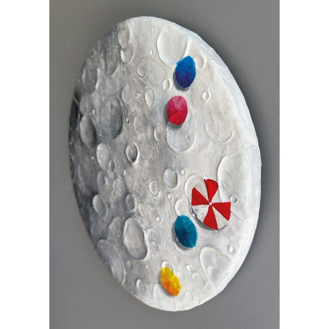 Phase is a contemporary wall sculpture by vera vizzi that merges cosmic topography with symbolic intervention. Executed in...