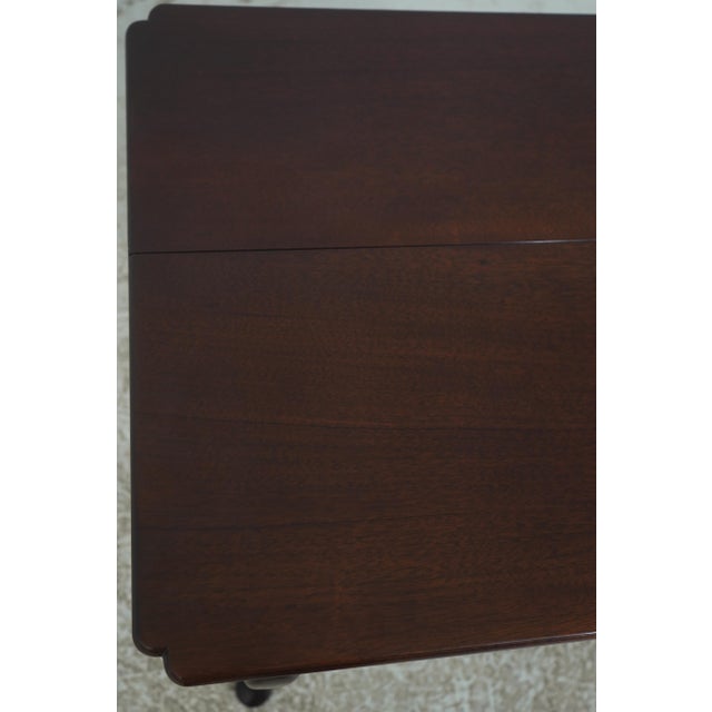 Wood Stickley Colonial Williamsburg Mahogany Drop Side Table For Sale - Image 7 of 18