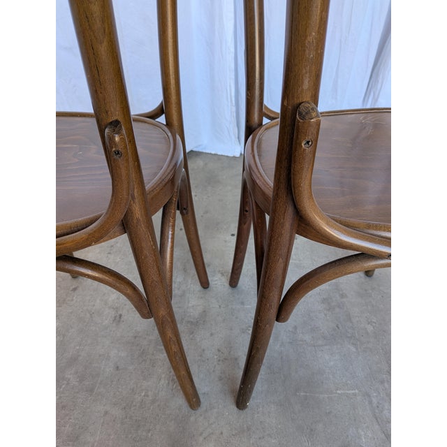 Mid-Century Bistro Style Dining Chair in Wood, Former Yugoslavia, 1970s For Sale - Image 17 of 18