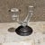 Rogers Bros. Wm. Rogers Mid-Century Modern Sterling Silver & Glass Candelabra, Usa For Sale - Image 4 of 10