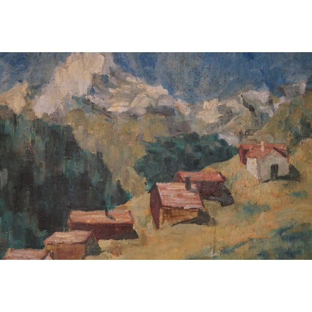 1950s 1950s Texas Artist Alma Hobson Plein Air Painting, Framed For Sale - Image 5 of 11