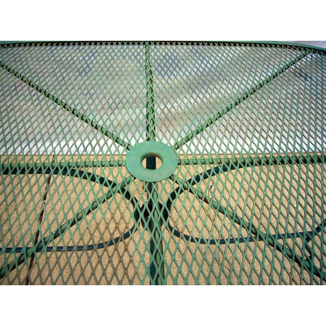 1980s Woodard Style Oval Table & 6 Spring Rocker Chairs For Sale - Image 10 of 12