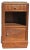 Art Deco Bedside Table or Jam Cupboard in Blond Walnut For Sale