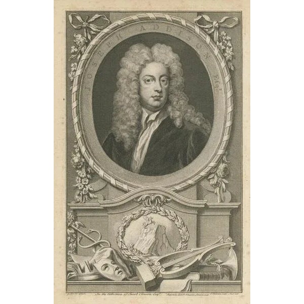 Portrait of Joseph Addison, Paper For Sale - Image 3 of 6