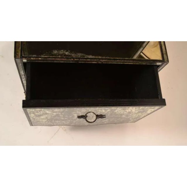 Wood Mirrored Night Stands Attributed to James Mont - a Pair For Sale - Image 7 of 10