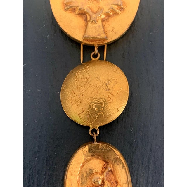 Line Vautrin French Bronze Brooch "Pergatoire" by Line Vautrin For Sale - Image 4 of 8