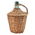 Viresa Green Glass Demijohn Bottle With Wicker Basket 13" For Sale In San Francisco - Image 6 of 11