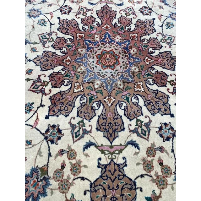 Vintage Fine Tabriz Rug For Sale - Image 11 of 18