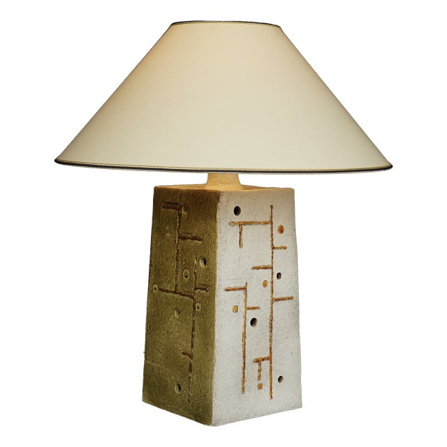 Mid-Century Abstract Ceramic Table Lamp, 1970s For Sale