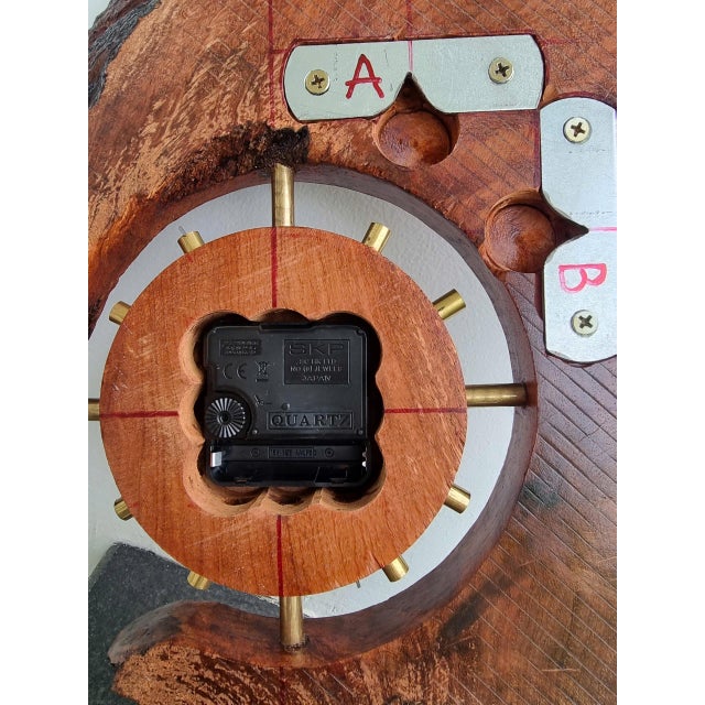 Transformable Clock - One-of-a-Kind Handcrafted Driftwood Wall Clock Sculpture For Sale - Image 13 of 17