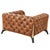 Contemporary Crafters and Weavers Olivia Contemporary Tufted Chesterfield Arm Chair For Sale - Image 3 of 5