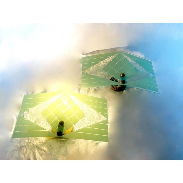 Metal Mid-Century Italian Sconces, Set of 2 For Sale - Image 7 of 9