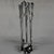 MCM Chrome Fireplace Tool Set For Sale - Image 10 of 12